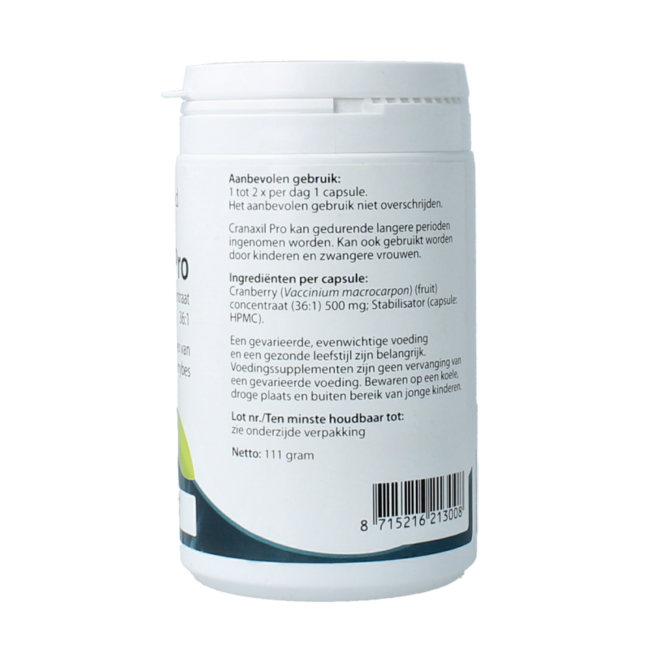 Springfield Cranaxil Pro Concentré de Canneberge 500 mg 180 Gélules