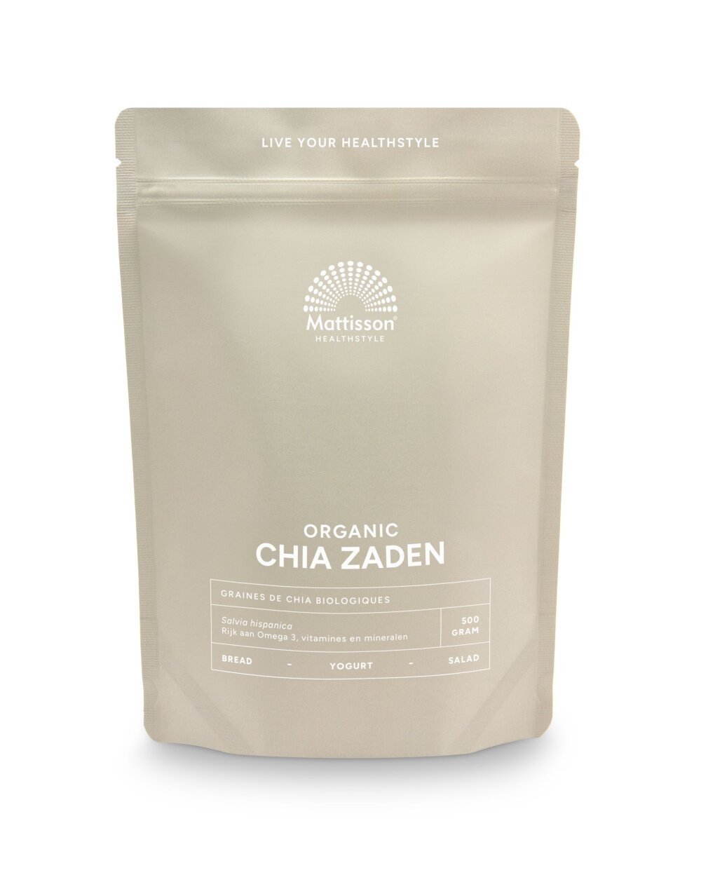 Mattisson Semi di Chia Biologici 500g | Superfood Crudo