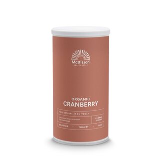 Mattisson Polvo de arándano rojo bio 125,00 gramos