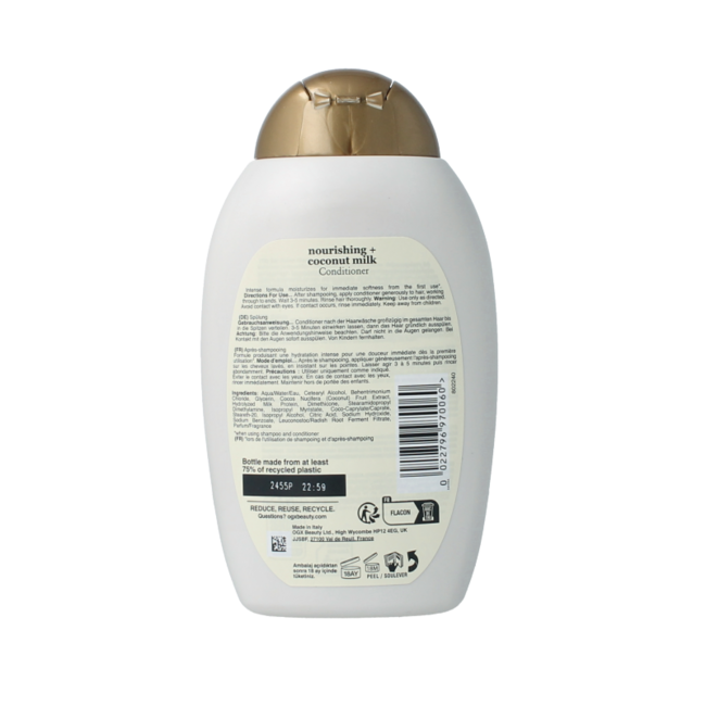 Après-shampoing lait de coco nourrissant 385 millilitres