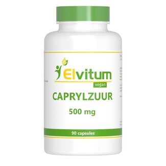 Elvitum Caprylic Acid 500mg 90 Vegetarian Capsules