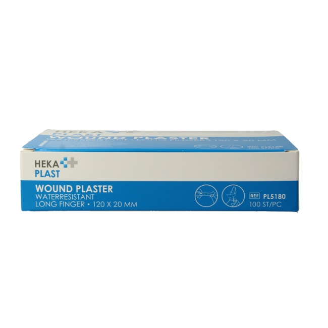 Hekaplast Water Resistant Finger Plasters 120 x 20 - 100 Pieces