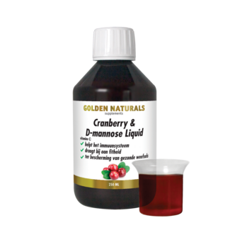 Golden Naturals Golden Naturals Żurawina & D-Mannoza płyn 250 mililitrów