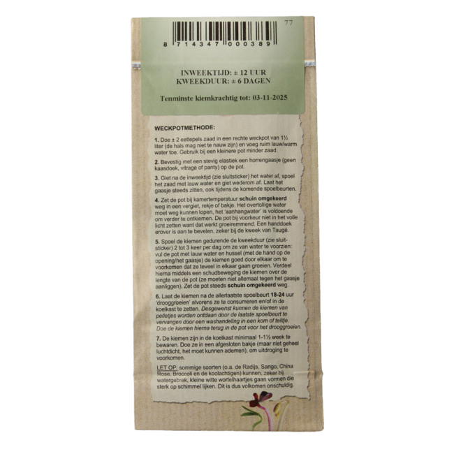 Brokkolisamen Bio 115 Gramm