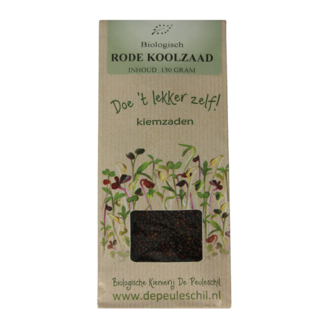Peuleschil Peuleschil Rode kool zaad bio 130 Gram