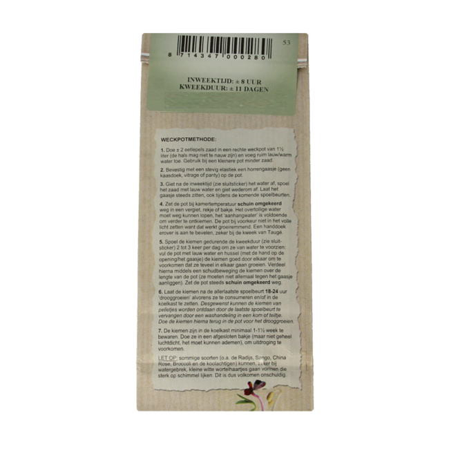 Peuleschil Chinesische Lauchsaat Bio 90 Gramm