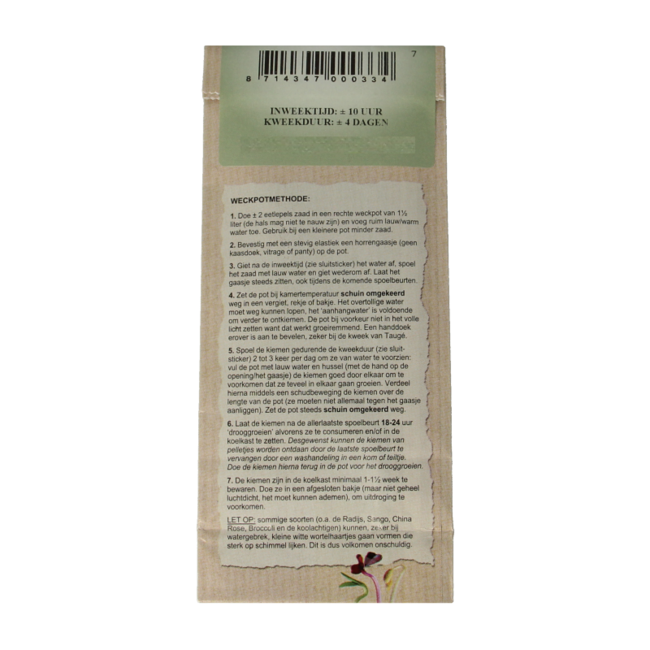 Graines de haricots mungo bio Peuleschil 145 g