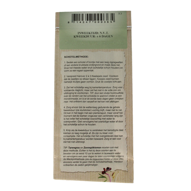 Bio-Gartenkressesamen 135 Gramm