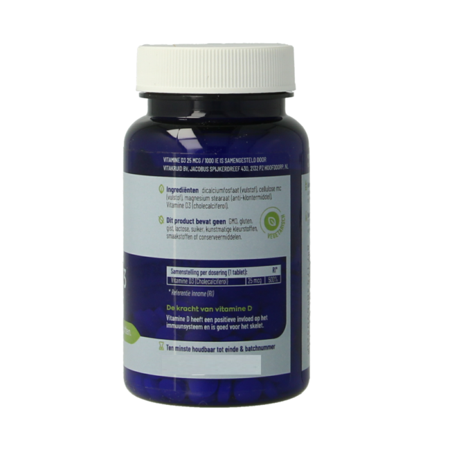 Vitamin D3 25 µg / 1000 IE 120 Tabletten