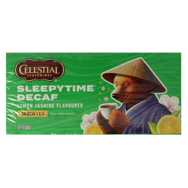Sleepytime bezkofeinowa zielona herbata cytryna jaśmin 20 torebek