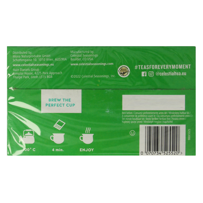 Thé vert décaféiné Sleepytime citron jasmin 20 sachets