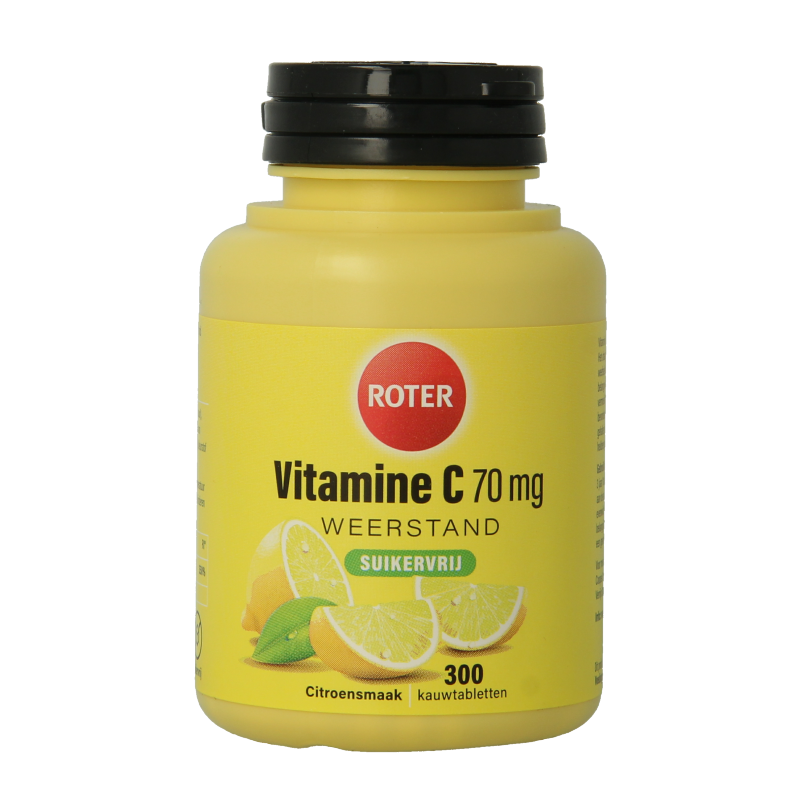 Roter Vitamina C 70 mg sin azúcar 300 comprimidos masticables