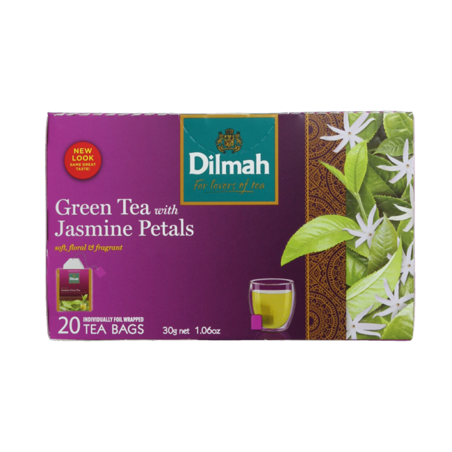 Selección de té verde al jazmín Dilmah 20,00 bolsitas