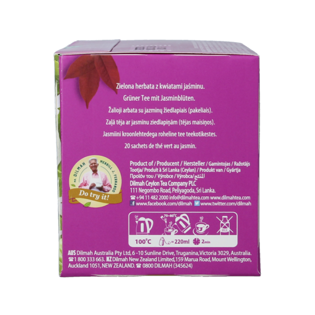 Dilmah Jasmin-Grüntee-Auswahl 20 Beutel