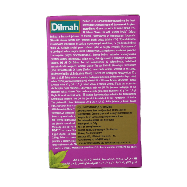 Dilmah Jasmin-Grüntee-Auswahl 20 Beutel