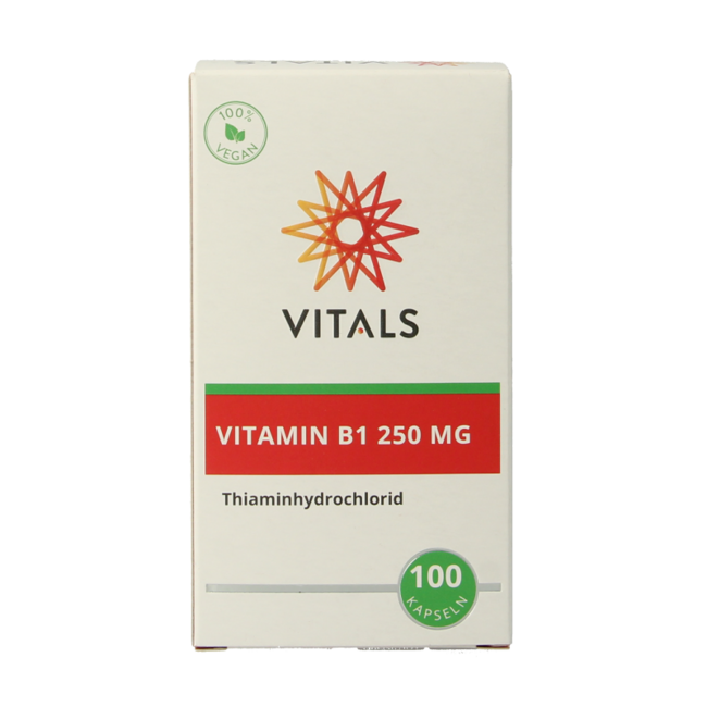 Vitamin B1 Thiamine 250mg 100 Capsules
