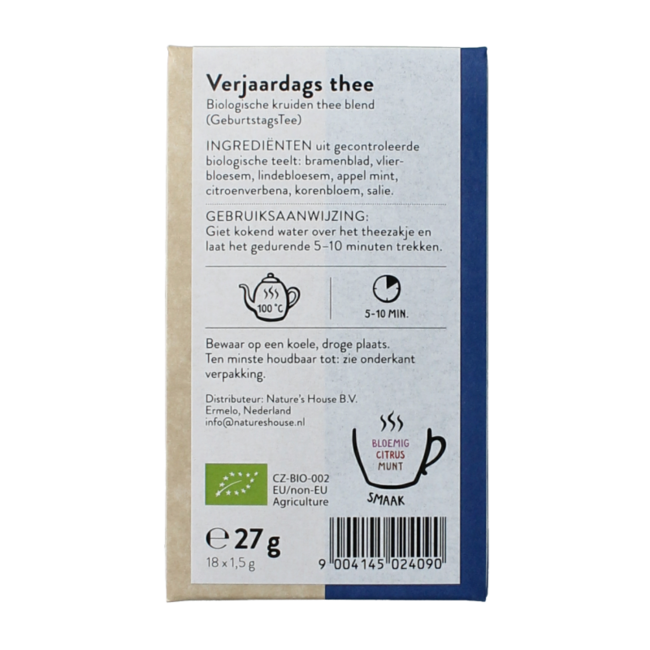 Sonnentor Thé d'anniversaire bio 18 sachets