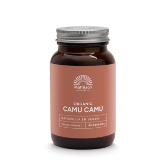Mattisson Mattisson Camu camu 500mg bio 60 Cápsulas vegetarianas