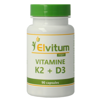 Elvitum Vitamin K2 & D3 90 Vegetarian capsules