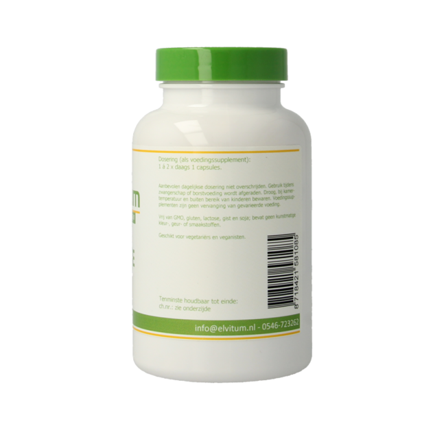 Elvitum Vitamina B-forte sin levadura 180 cápsulas vegetales