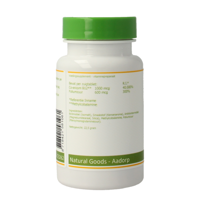 Vitamina B12 1000mcg + ácido fólico 90 comprimidos para chupar