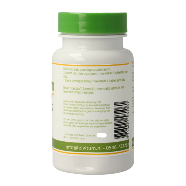 Vitamina B12 1000mcg + ácido fólico 90 comprimidos para chupar