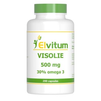Elvitum Elvitum Huile de Poisson 500 mg Oméga-3 30 % 200 Capsules