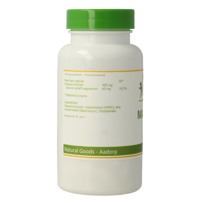 Citrate de magnésium 90 gélules végétales