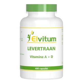 Elvitum Elvitum Levertraan A D3 400 Cápsulas