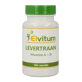 Elvitum Elvitum Levertraan A D3 100 kapsułek