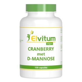 Elvitum Elvitum Cranberry & D-Mannose 150 Vegetarian Capsules