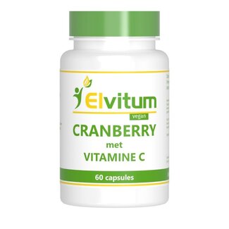 Elvitum Elvitum Cranberry + 60mg vitamina C 60 Cápsulas vegetarianas