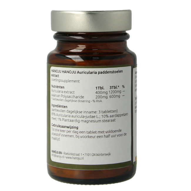 Hanoju Auricularia extracto de seta 90 Comprimidos