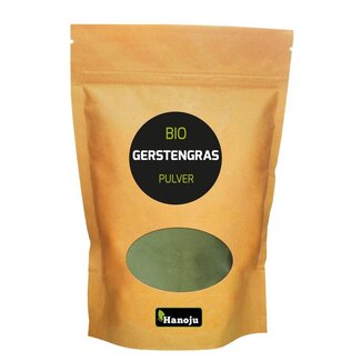 Hanoju Hanoju Hierba de cebada molida bolsa de papel bio 500 gramos