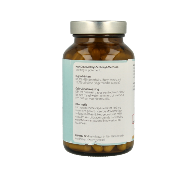 Hanoju MSM Methyl 500mg 150 vegetarische Kapseln