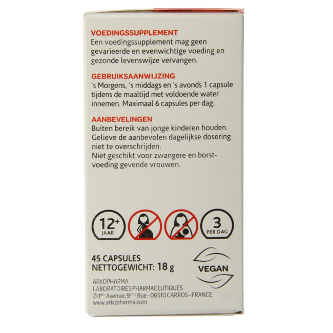 Canadese geelwortel 45 Capsules