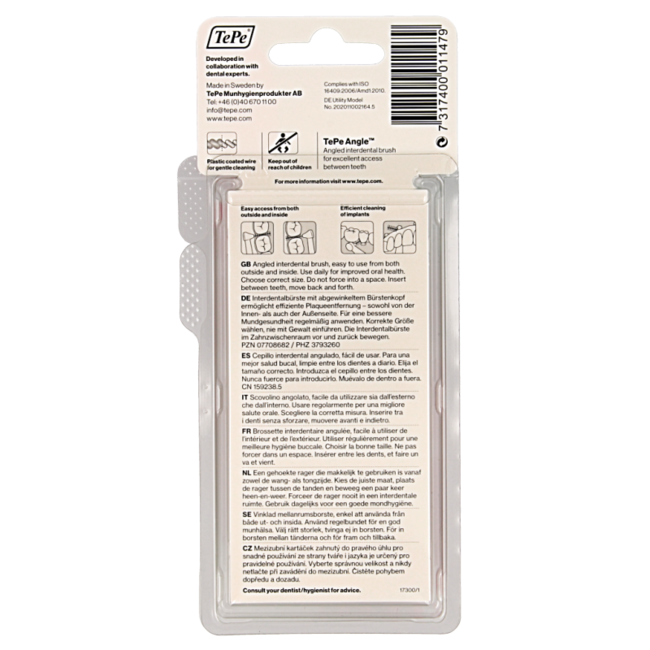 TePe Angle rose 0,4 mm 6 pièces