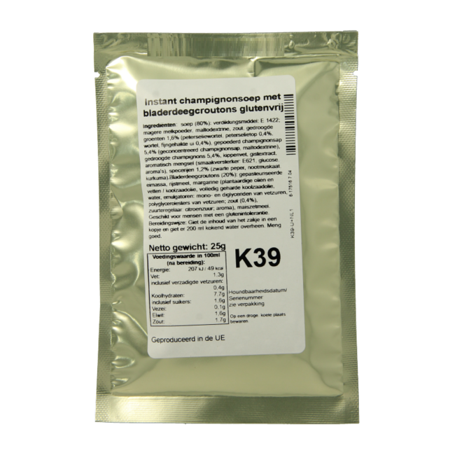 Bezgluten Champignonsuppe glutenfrei 25 Gramm