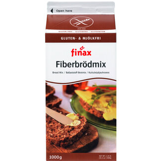Finax Finax Mezcla para pan integral rico en fibra sin gluten 1 Kilogramo