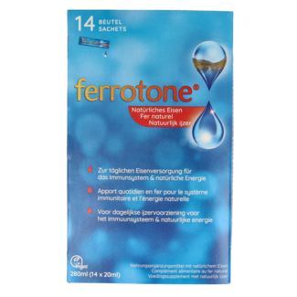 Ferrotone Ferrotone Natürliches Eisen 14 × 20 ml 14 Stück