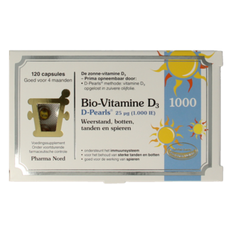 Pharma Nord Bio vitamina D3 25mcg 1000UI 120 cápsulas