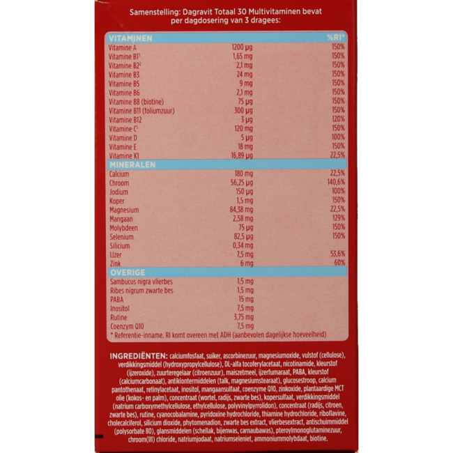 Totaal 30 tymczasowo 50 drażetek gratis 500 drażetek