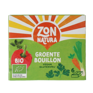 Zonnatura Pastilla de caldo de verduras 11 gramos bio 6 Unidades