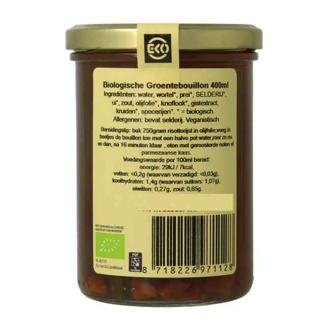 Bouillon de légumes bio 400 ml