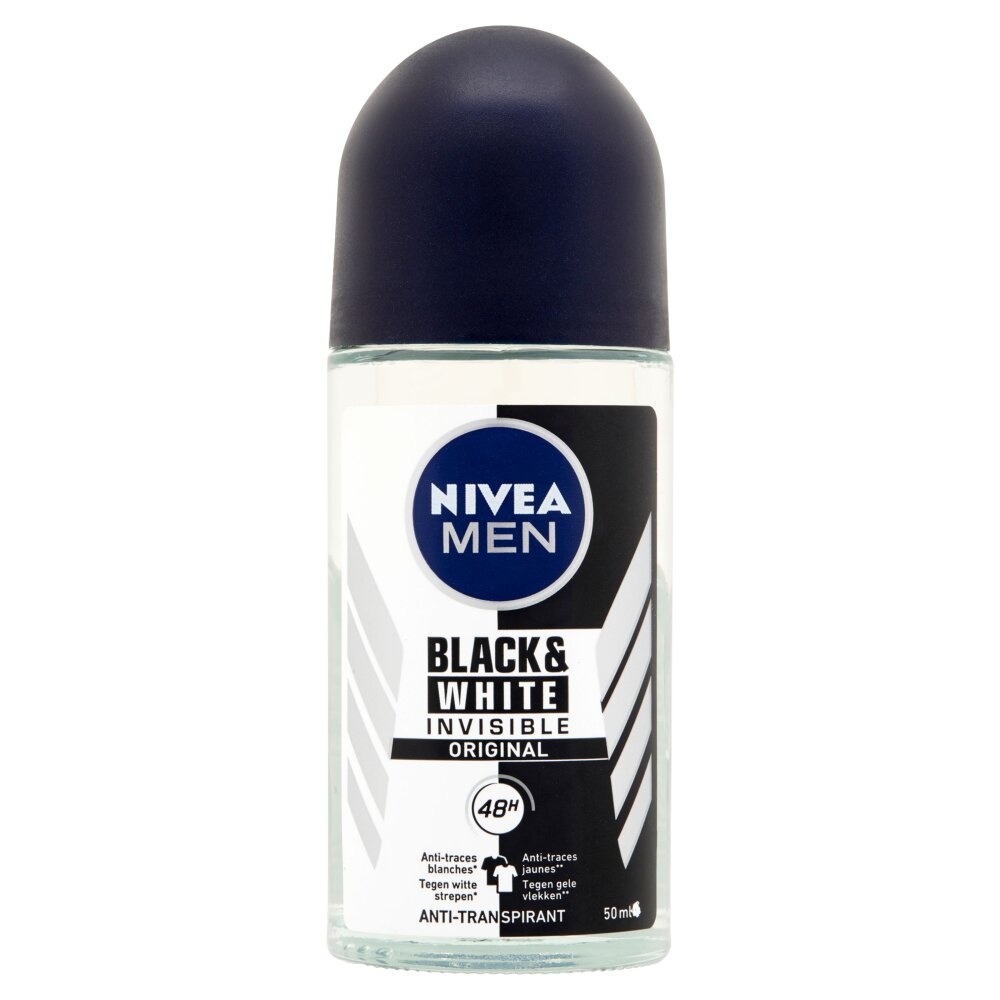 Nivea Desodorante de bola para hombre invisible black 50 mililitros
