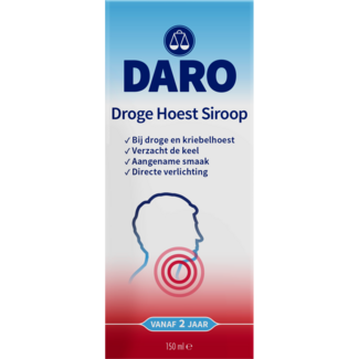 Daro Daro Sirop contre la toux sèche 150 Millilitres