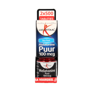 Lucovitaal Lucovitaal Melatonina duo 100 µg 2 x 500 tabletek 1000 tabletek