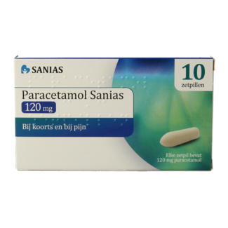 Sanias Paracetamol 120mg 10 Suppositories