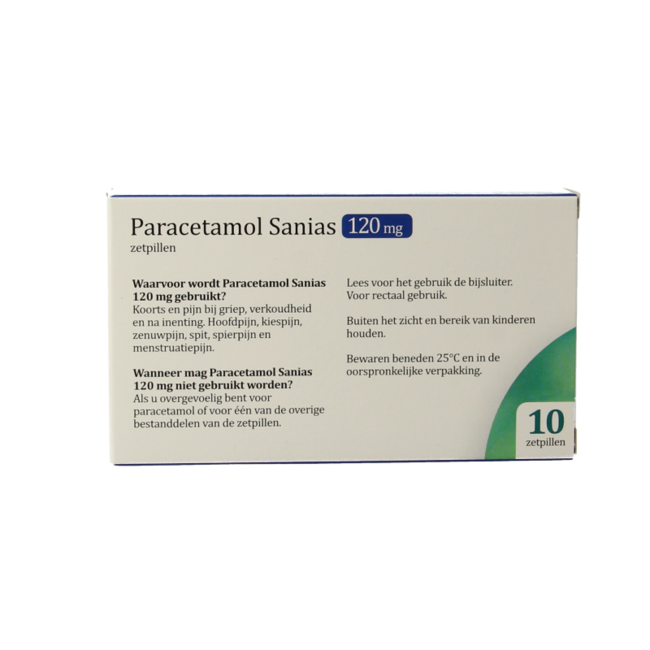 Paracétamol 120mg 10 Suppositoires