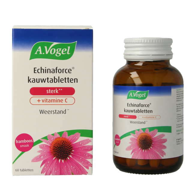 Echinaforce compresse masticabili forte + Vitamina C 60 Compresse Masticabili